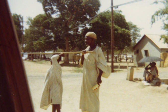 picture of Blind Man with Child Guide